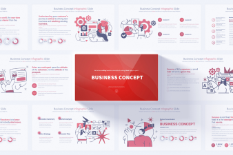 Comprehensive Business Concept PowerPoint Infographics